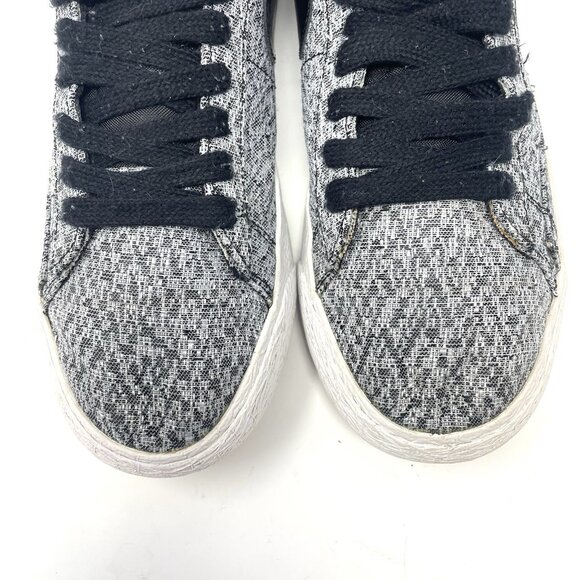Nike Blazer Low TXT Sneakers Women Size 9.5 Athletic‎ Shoes Black Gray - Picture 4 of 10